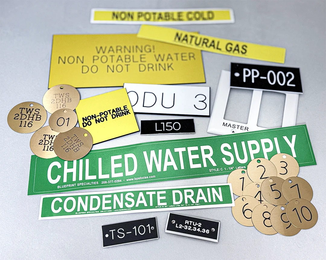 Construction Notes Labels Construction Labels - Blueprint Specialties